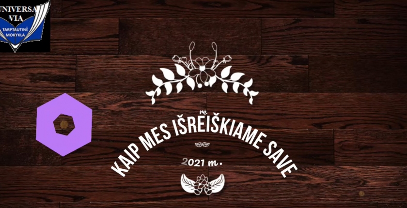 TB: Kaip mes išreiškiame save